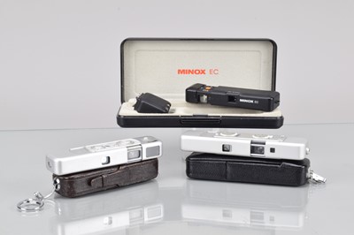 Lot 541 - Three Minox Sub Miniature Cameras