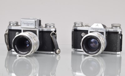 Lot 551 - Two Pentacon SLR Cameras