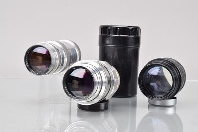 Lot 555 - Three M39 Mount Lenses