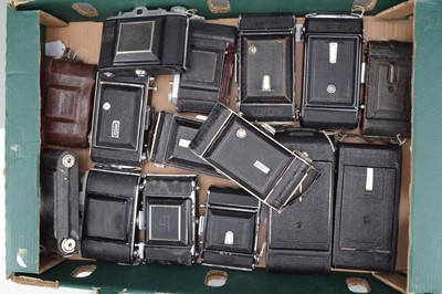 Lot 563 - A Tray of Folding Cameras