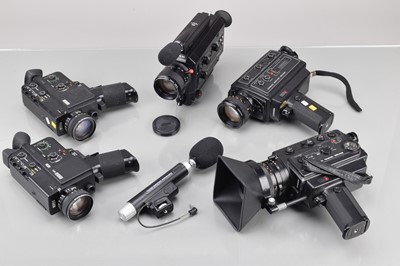 Lot 573 - A Group of 8mm Sound Cine Cameras