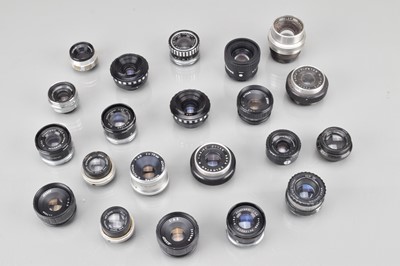 Lot 592 - Twenty One Enlarging Lenses