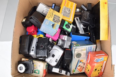 Lot 619 - A Mixed Box of APS Disk 110 and instamatic Cameras