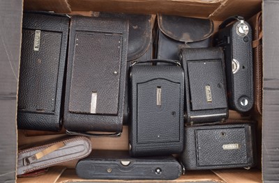 Lot 628 - A Tray of Folding Cameras