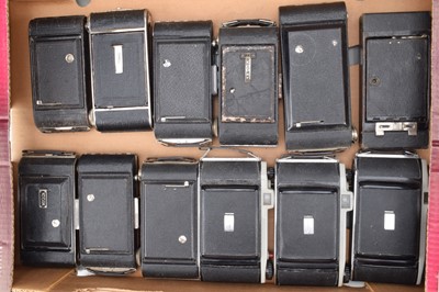 Lot 630 - A Tray of Folding Cameras