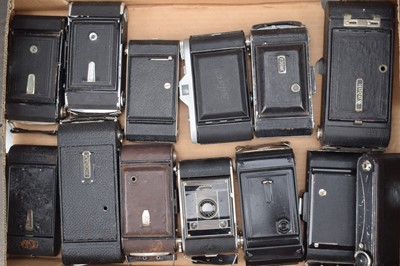 Lot 631 - A Tray of Folding Cameras