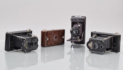 Lot 632 - Four Bakelite Folding Cameras