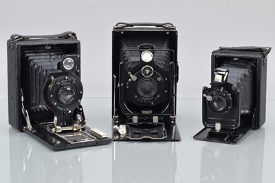 Lot 633 - Three Folding Plate Cameras