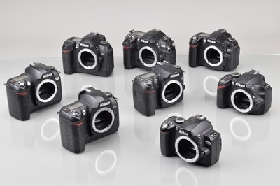 Lot 666 - A Group of Nikon DSLR Camera Bodies