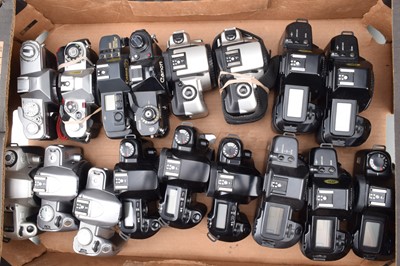 Lot 669 - A Tray of Canon SLR Camera Bodies