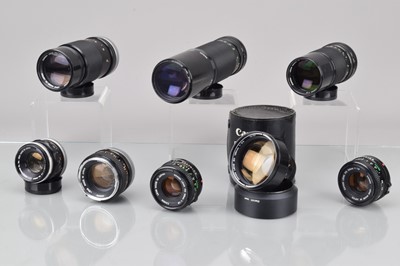 Lot 698 - A Group of Canon Prime Lenses