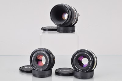 Lot 712 - Three Nikon Ai-S Lenses