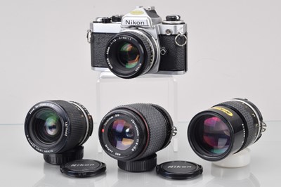 Lot 715 - A Nikon FE SLR Camera