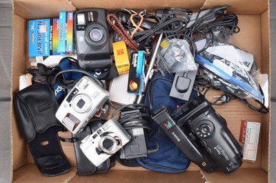 Lot 762 - A Group of Compact Cameras and Other Items