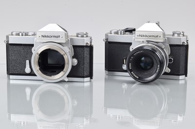 Lot 773 - Two Nikon Nikkormat SLR Cameras