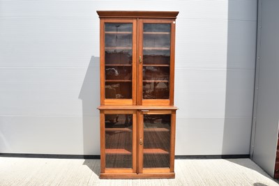 Lot 16 - A large Victorian Double Glazed Bookcase