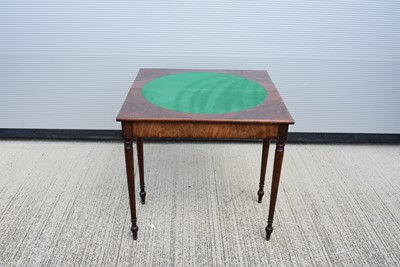 Lot 23 - A Mahogany card table