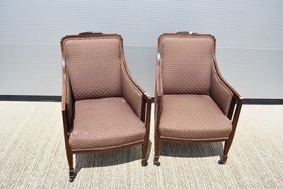 Lot 34 - A pair of Edwardian Chairs