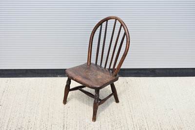 Lot 36 - A 19th Century Oak Small Child's Chair