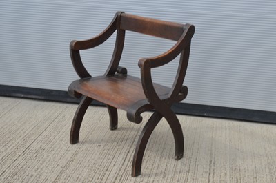 Lot 70 - An Arts & Crafts beechwood hall chair