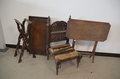 Lot 90 - Three Indian carved wood items