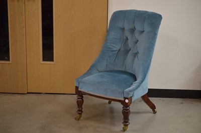 Lot 98 - A 19th century slipper style nursing chair