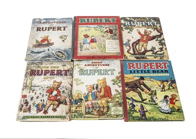 Lot 108 - A collection of Rupert the bear books and annuals