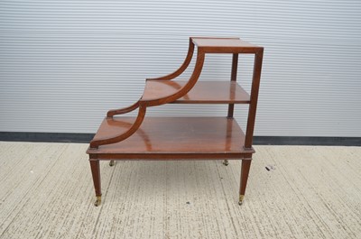 Lot 119 - A set of 20th Century mahogany Library steps/cat steps