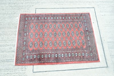 Lot 146 - A Middle Eastern 'bokhara' wool rug