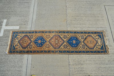 Lot 155 - A Middle Easter wool runner rug