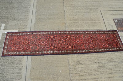 Lot 157 - A good sized Middle Eastern 'herati' wool runner