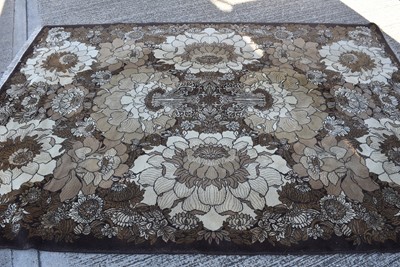 Lot 163 - A large circa 1970s design machine-woven floral wool carpet