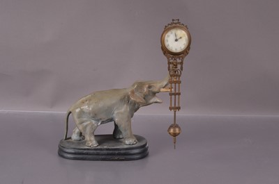 Lot 224 - An early 20th century "Mystery Clock"