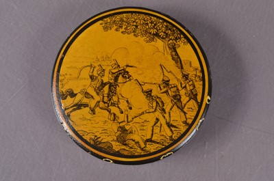 Lot 261 - A 19th century French papier mache snuff box