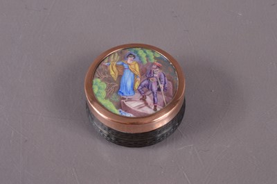 Lot 278 - A 19th century French or Swiss enamel snuff box