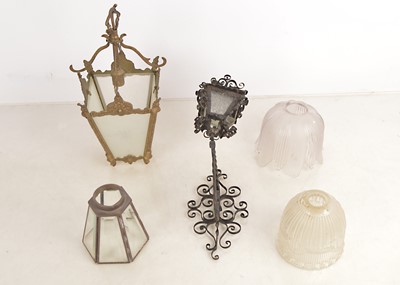 Lot 297 - 1920s and Later Lighting and Glass Shades (5)