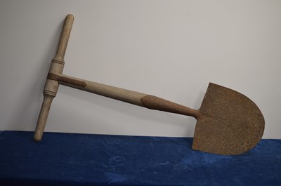 Lot 311 - A large 19th Century peat shovel