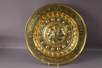 Lot 316 - A rennaisance style brass alms dish