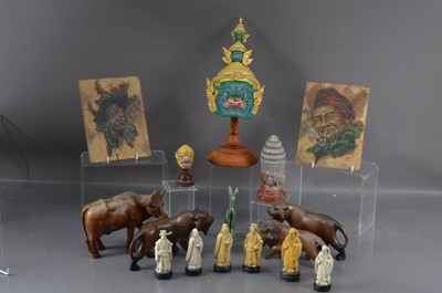 Lot 338 - A group of various oriental works of art