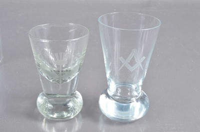 Lot 385 - Two toasting glasses