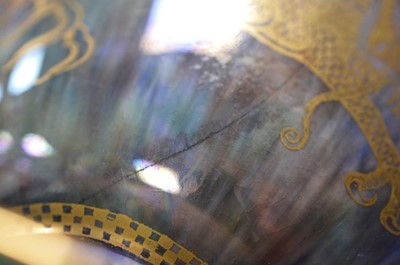Lot 395 - A Wedgwood 'Fairyland Lustre' 'Celestial Dragon' pedestal bowl