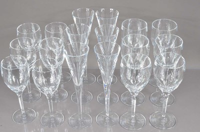 Lot 404 - An elegant set of crystal glasses for six people by John Rocha for Waterford