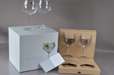 Lot 407 - A set of four Waterford 'Marquis' 'Moments' gin balloons