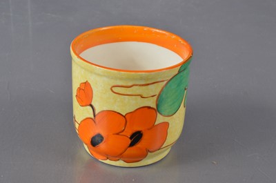 Lot 444 - A Clarice Cliff Newport Pottery 'Bizarre' 'Café-Au-Lait' 'Orange Roof' design fern pot
