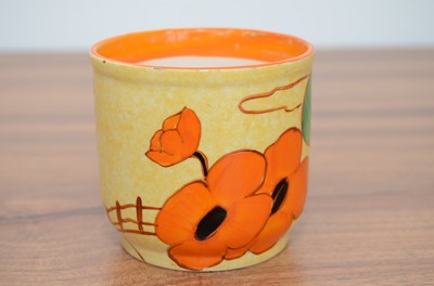 Lot 444 - A Clarice Cliff Newport Pottery 'Bizarre' 'Café-Au-Lait' 'Orange Roof' design fern pot