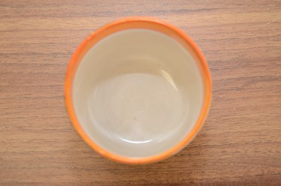 Lot 444 - A Clarice Cliff Newport Pottery 'Bizarre' 'Café-Au-Lait' 'Orange Roof' design fern pot