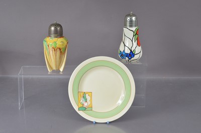 Lot 445 - Three Clarice Cliff Newport Pottery 'Bizarre' items