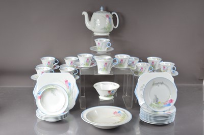 Lot 451 - A very extensive Shelley bone china tea set in Crocus pattern