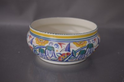 Lot 455 - An early Poole pottery floral pattern bowl