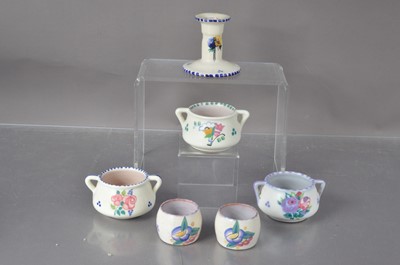 Lot 460 - An early Poole Pottery 'Carter Stabler Adams' era '940' squat candlestick